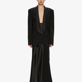 Christopher Esber - Tuxedo Contrast Wool Blazer