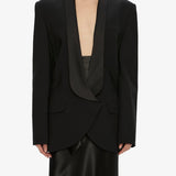Christopher Esber - Tuxedo Contrast Wool Blazer