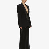 Christopher Esber - Tuxedo Contrast Wool Blazer