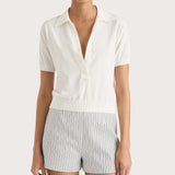 Faithfull - Sable Polo Shirt White - Final Sale