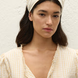 Faithfull - Lucia Head Scarf Butter Textured Gingham