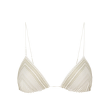 Faithfull - Elea Bikini Top Futura Stripe Taupe - Final Sale