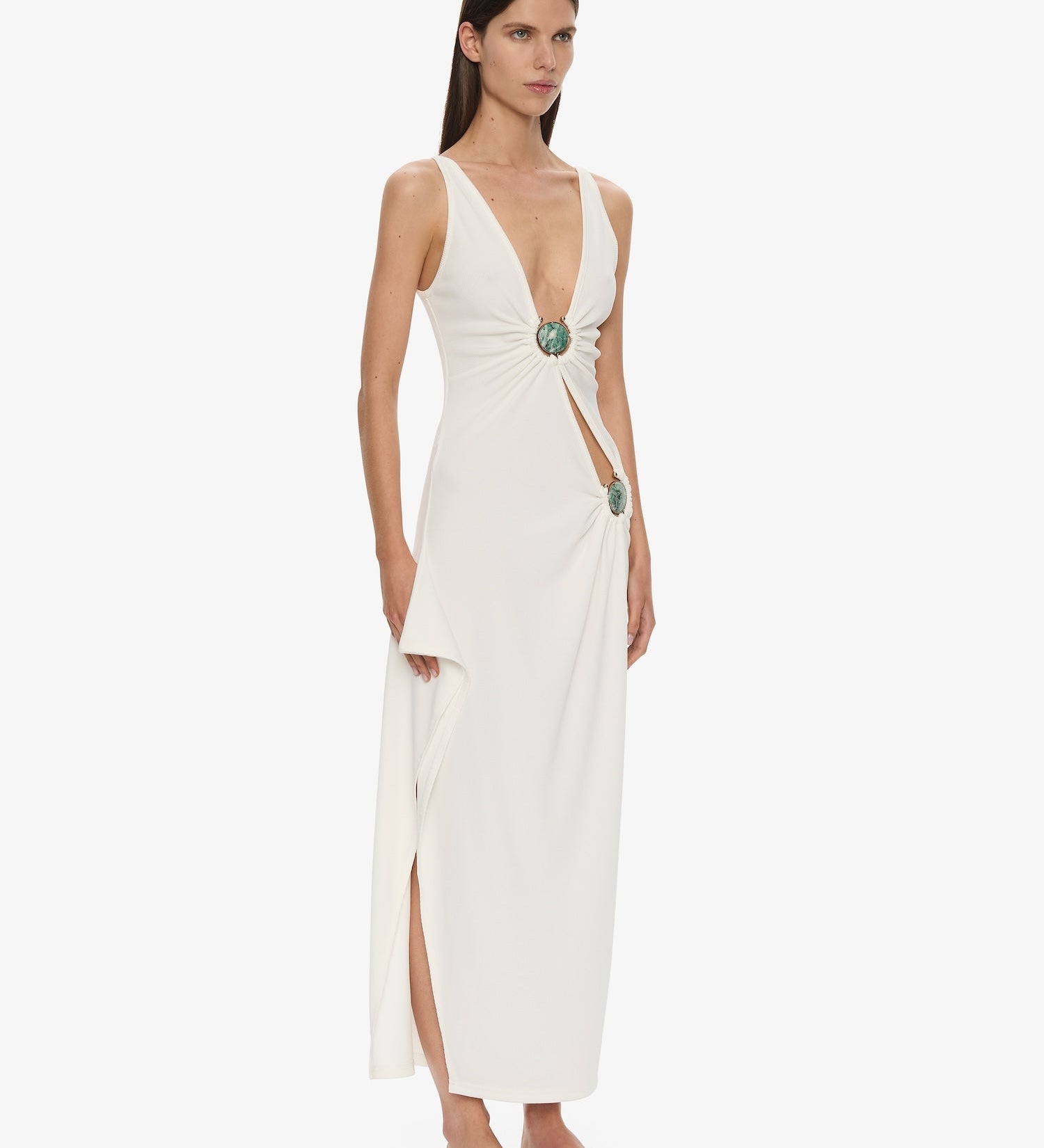Christopher Esber - Mineral Stone Cascade Tank Dress