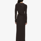 Christopher Esber - Orica Crystal Ruched Long Sleeve Top