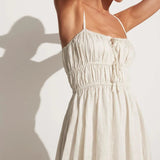 Faithfull - Shivka Mini Dress Plain Egg Shell - Final Sale