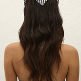 Faithfull - Lucia Head Scarf Black Textured Gingham
