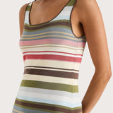 Faithfull - Enya Midi Dress Meleu Stripe Multi