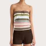 Faithfull - Arlette Strapless Top Meleu Stripe Multi