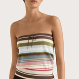 Faithfull - Arlette Strapless Top Meleu Stripe Multi