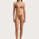 Faithfull - Elea Bikini Top Oliander Cocoa - Final Sale
