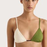 Faithfull - Yeva Bikini Top Verte Multi