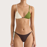 Faithfull - Yeva Bikini Top Verte Multi