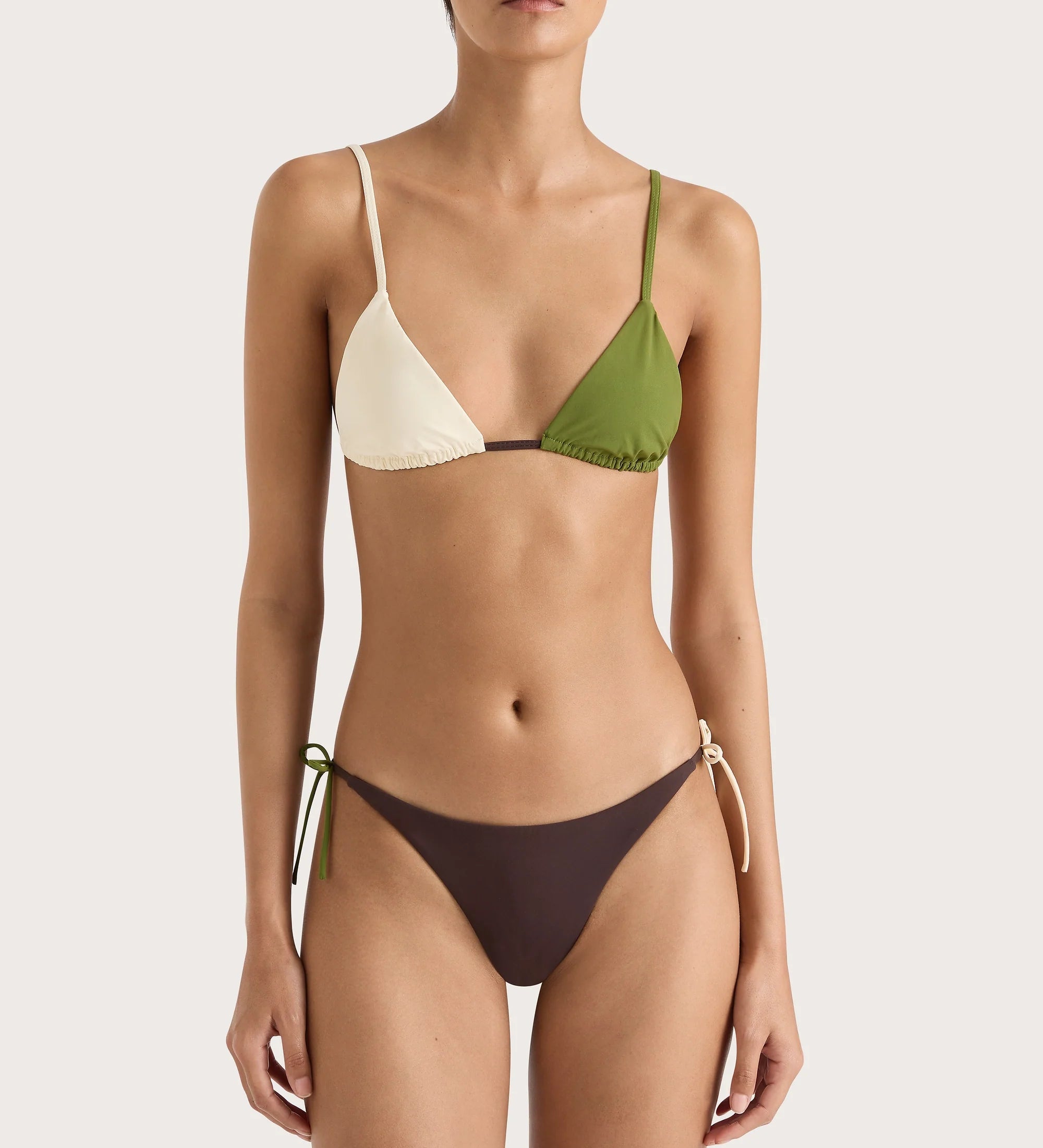 Faithfull - Yeva Bikini Bottom Verte Multi - Final Sale