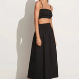 Faithfull - Liya Top Plain Black - Final Sale