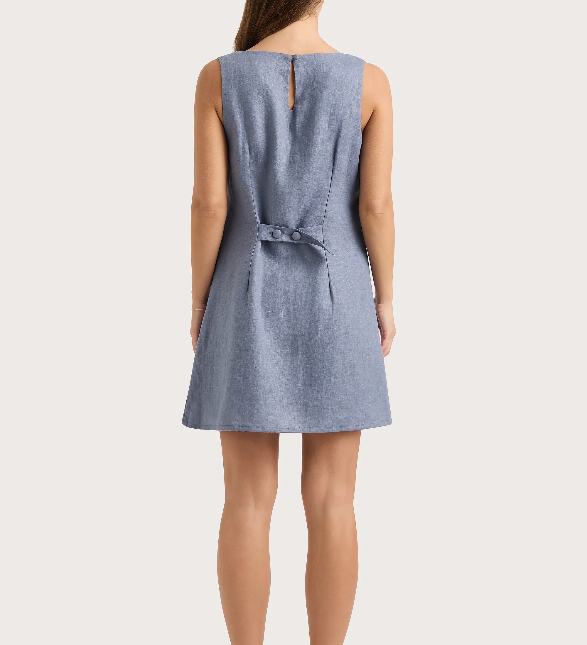 Faithfull - Nazarit Mini Dress Cornflower Blue - Final Sale