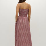 Faithfull - Anniken Maxi Dress Burgundy Stripe