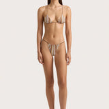 Faithfull - Elea Bikini Top Terracotta Stripe - Final Sale