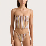 Faithfull - Jean Swim Top Terracotta Stripe - Final Sale