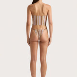 Faithfull - Jean Swim Top Terracotta Stripe - Final Sale