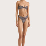 Faithfull - Bandol Bikini Top Espresso Geo - Final Sale