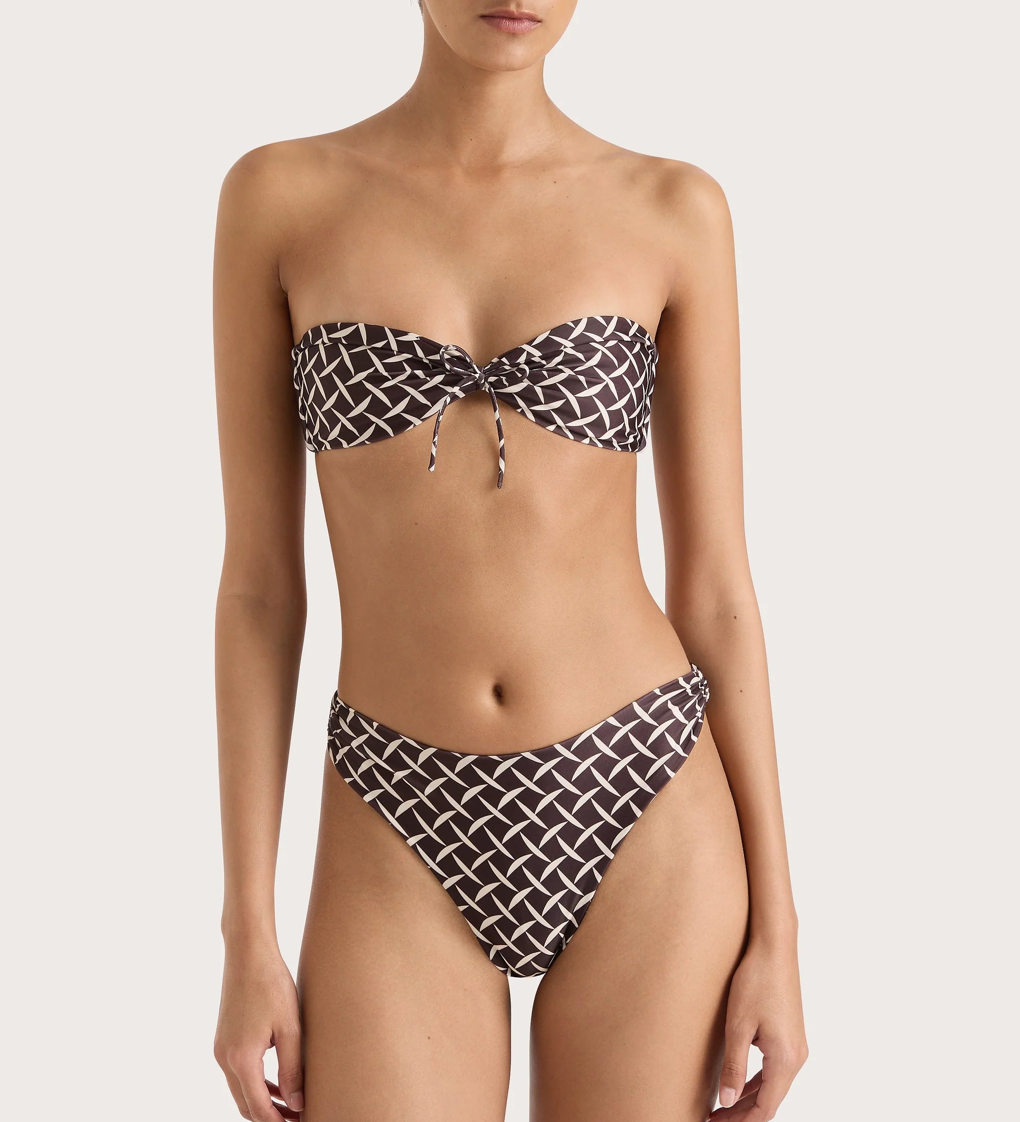 Faithfull - Bandol Bikini Top Espresso Geo - Final Sale