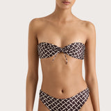 Faithfull - Bandol Bikini Top Espresso Geo - Final Sale