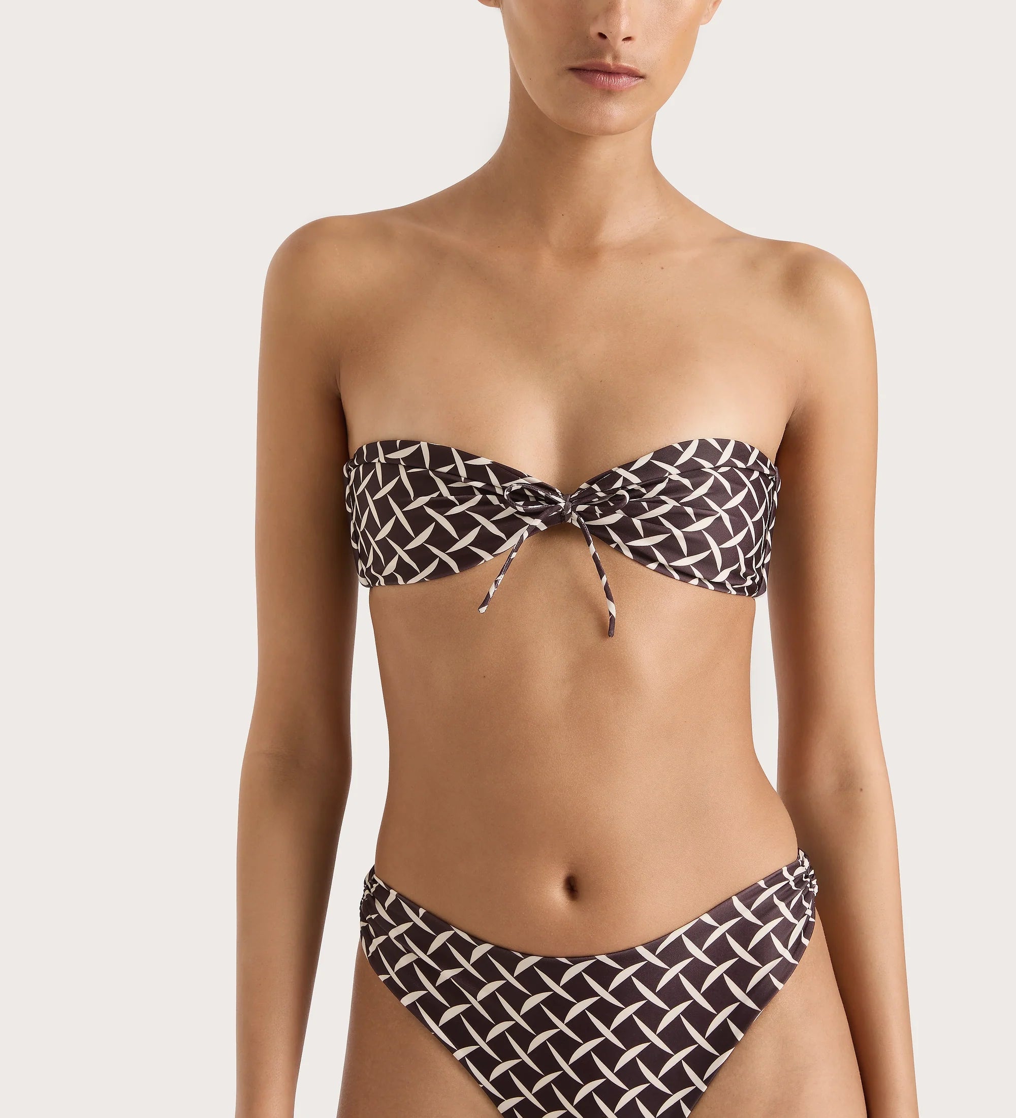 Faithfull - Bandol Bikini Top Espresso Geo - Final Sale