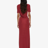 Christopher Esber - Orica Crystal Ruched Jersey Tee