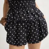 Posse - AURELIA SHORT - BLACK WHITE POLKA DOT