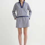 Posse - HAISLEY SKIRT - NAVY STRIPE