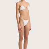 Faithfull - Gianni Crochet Bikini Top White