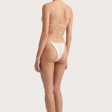 Faithfull - Gianni Crochet Bikini Top White
