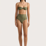 Faithfull - Stefania Bikini Top Khaki - Final Sale