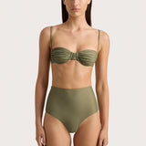Faithfull - Stefania Bikini Top Khaki - Final Sale