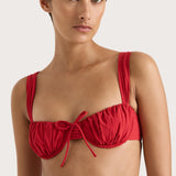 Faithfull - Dinard Bikini Top Red - Final Sale