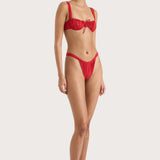 Faithfull - Andez Bikini Bottom Red - Final Sale