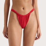 Faithfull - Andez Bikini Bottom Red - Final Sale