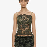Christopher Esber - Aluna Lace Draped Top