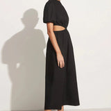Faithfull - Alessandria Midi Dress Plain Black - Final Sale