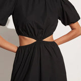 Faithfull - Alessandria Midi Dress Plain Black - Final Sale