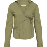 Faithfull - Baia Wrap Shirt Khaki - Final Sale
