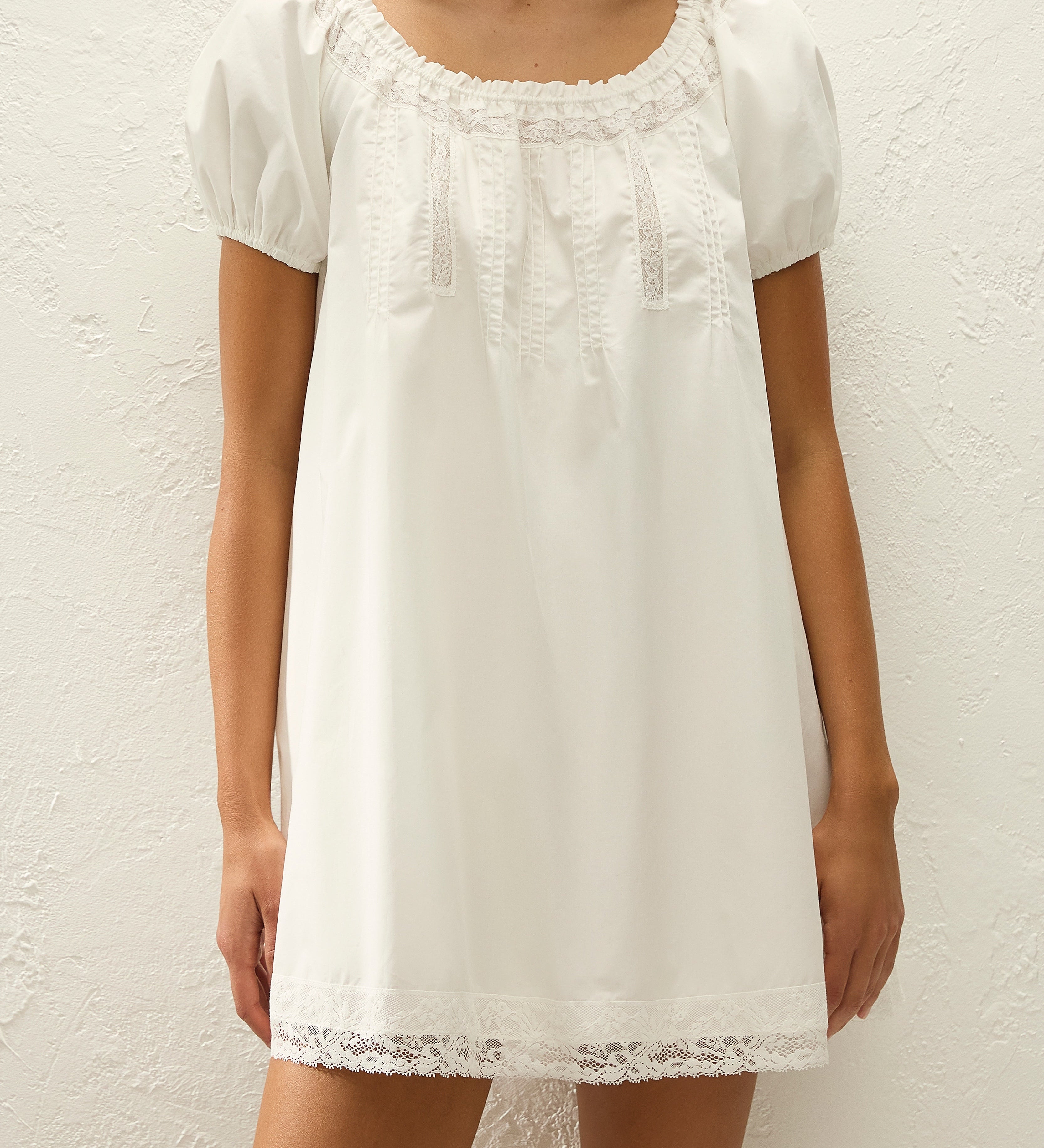 Faithfull - Galle Mini Dress Ixora Lace White