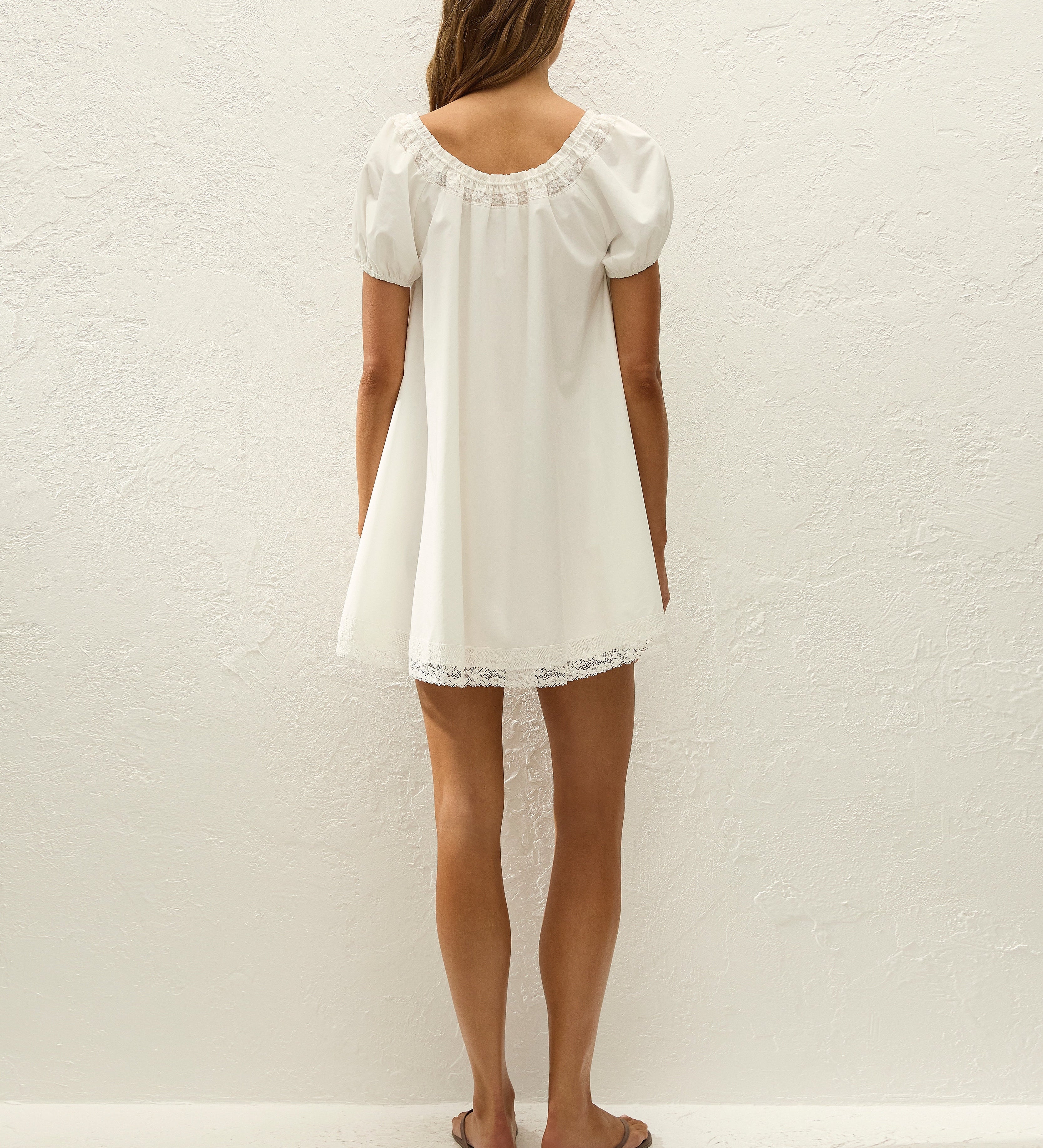Faithfull - Galle Mini Dress Ixora Lace White