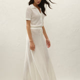 Faithfull - Lenna Skirt Pointelle Lace Vintage White