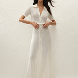 Faithfull - Lenna Skirt Pointelle Lace Vintage White
