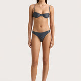 Faithfull - Farrah Bikini Top Charred Navy - Final Sale