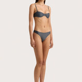 Faithfull - Farrah Bikini Top Charred Navy - Final Sale