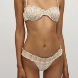 Faithfull - Esterel Bikini Top Piato Check - Final Sale