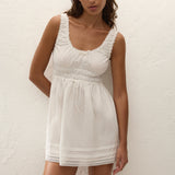 Faithfull - Juliet Mini Dress White