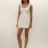 Faithfull - Juliet Mini Dress White